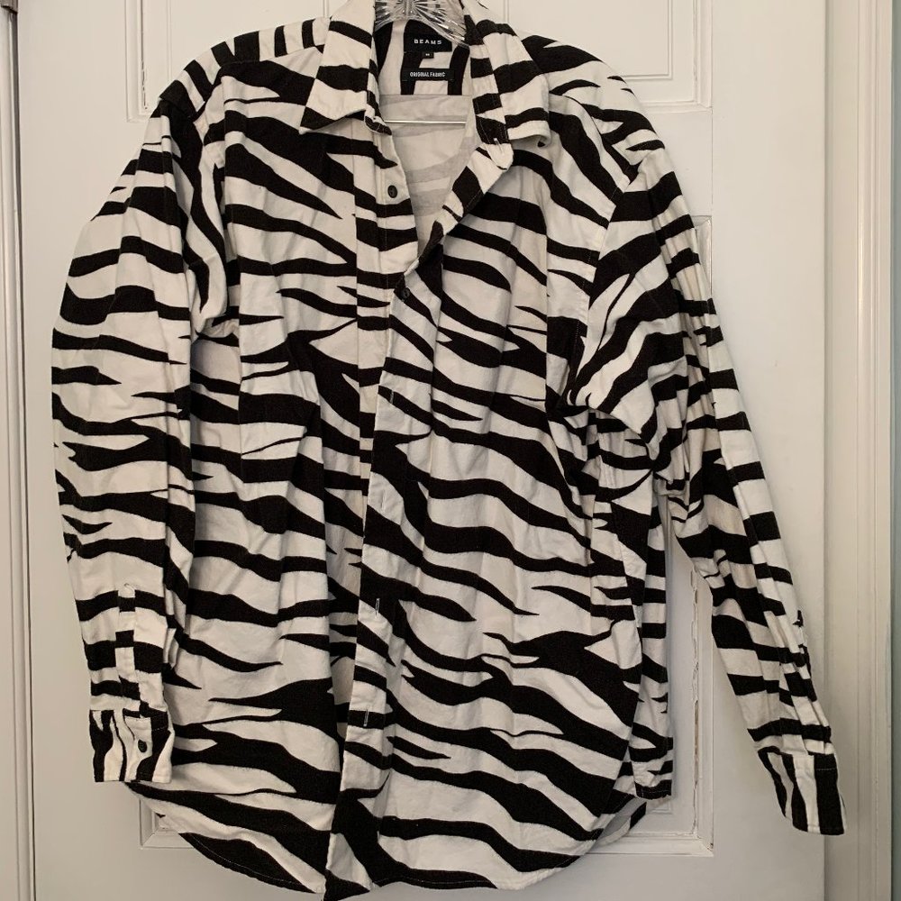 Beams Zebra Button Down - image 1
